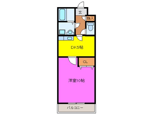 クレアトゥール・Ⅰの物件間取画像